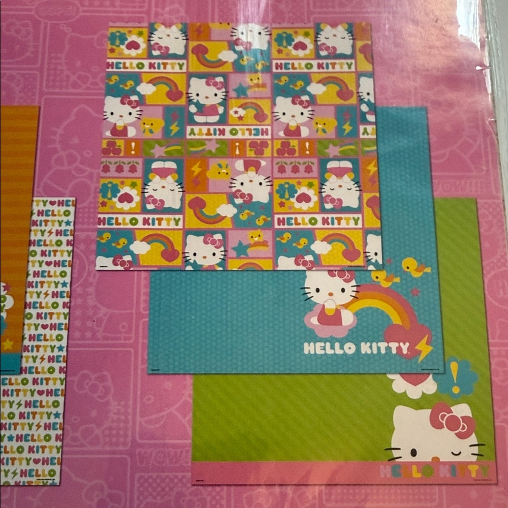 12 by 12 Hello Kitty scrapbook Set - Pink and Blue - Picture 7 of 9